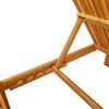 vidaXL Tumbona Marrón 200 x 55 x 94cm Madera maciza de Acacia