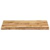 vidaXL Tablero de mesa borde natural madera maciza mango 110x60x2,5 cm