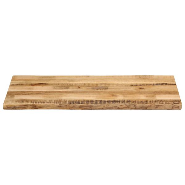 vidaXL Tablero de mesa borde natural madera maciza mango 110x60x2,5 cm
