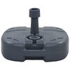 vidaXL Base de sombrilla port&aacute;til rellenable con arena/agua gris