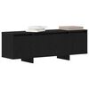vidaXL Gabinete de TV Roble Negro 120 x 30 x 40,5 cm