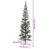 vidaXL &Aacute;rbol de Navidad delgado negro 180 cm