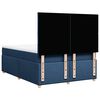 vidaXL Cama box spring con colch&oacute;n tela azul 160x200 cm