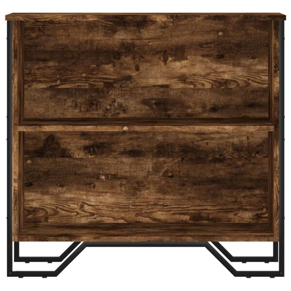vidaXL Estanter&iacute;a madera de ingenier&iacute;a roble ahumado 80x31x74,5 cm