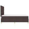 vidaXL Cama tipo Box Spring Marr&oacute;n Oscuro 160 x 200 cm tela