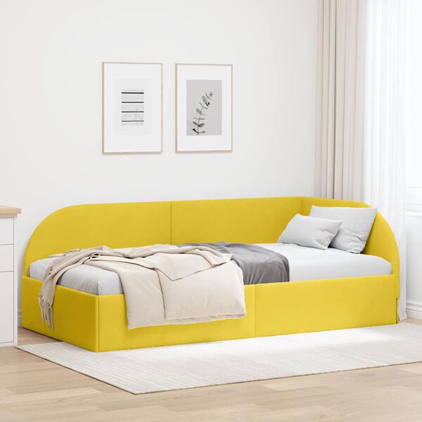 vidaXL Estructura de cama en esquina Amarillo 80 cm x 200 cm