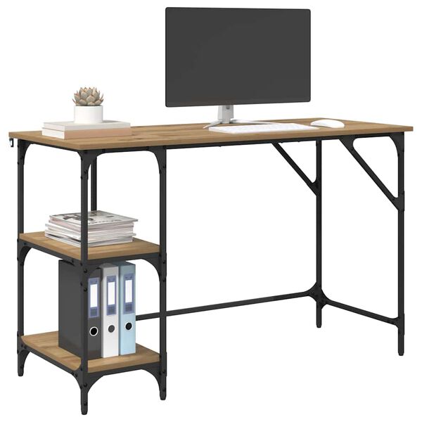 vidaXL Escritorio Roble artesanal 120 x 50 x 75 cm