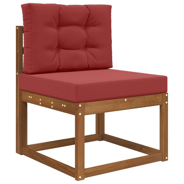 vidaXL Coj&iacute;n para sof&aacute; de exterior 2 pcs Rojo vino tinto Poli&eacute;ster