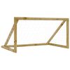 vidaXL Porter&iacute;a de f&uacute;tbol con red madera pino impregnada 160x80x100 cm