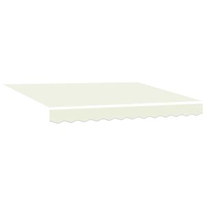 vidaXL Tela de Repuesto para Toldos Crema 235 x 195 cm Poli&eacute;ster