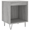 vidaXL Mesita de noche madera de ingenier&iacute;a gris Sonoma 40x35x50 cm