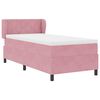 vidaXL Cama tipo Box Spring con colch&oacute;n Rosa 90 x 200 cm Terciopelo