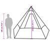 vidaXL Tienda de campaña tipi para 7 personas impermeable naranja