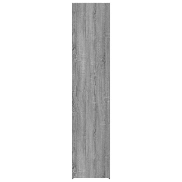vidaXL Aparador de madera de ingeniería gris Sonoma 40x42,5x185 cm