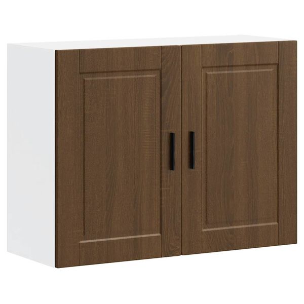 vidaXL Armario de pared cocina Porto madera ingenier&iacute;a roble marr&oacute;n
