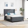 vidaXL Cama tipo Box Spring Gris oscuro 160 x 200 cm Terciopelo