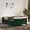 vidaXL Estructura Estructura de cama con somier terciopelo verde oscuro 120x200 cm