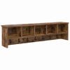 vidaXL Perchero de pared con estante Roble ahumado 100 x 16 x 26 cm