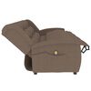 vidaXL Sill&oacute;n reclinable de masaje de 4 plazas tela taupe