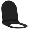 vidaXL Asiento de WC Ajustable Negro 50 x 36,5 x 5 cm Polipropileno
