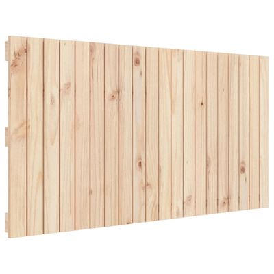 vidaXL Cabecero de cama de pared madera maciza de pino 127,5x3x60 cm