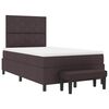 vidaXL Cama tipo Box Spring Marr&oacute;n Oscuro 120 x 190 cm tela