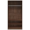 vidaXL Armario madera contrachapada color roble marr&oacute;n 100x50x200 cm