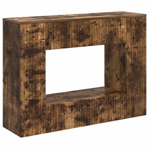 vidaXL Mesa Consola Roble Ahumado 101 x 29 x 74 cm