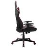 vidaXL Silla de gaming de cuero sint&eacute;tico negro y rojo tinto