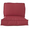vidaXL Juego de Cojines para Palets 2 pcs Rojo vino Tela Oxford