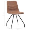 vidaXL Juego de comedor 5 piezas cuero sint&eacute;tico marr&oacute;n