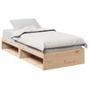 vidaXL Sofá cama sin colchón madera maciza de pino 90x190 cm