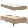 vidaXL Estructura de cama con colch&oacute;n Capuchino 100 x 200 cm tela