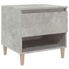 vidaXL Mesita de noche madera contrachapada gris hormig&oacute;n 50x46x50 cm