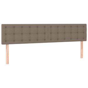 vidaXL Cabeceros tela gris taupe 160x5x78/88 cm