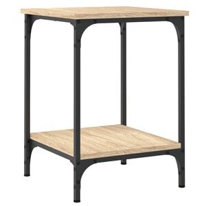 vidaXL Mesa de centro madera de ingenier&iacute;a roble Sonoma 40x40x55 cm