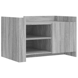 vidaXL Mesa de centro de madera de ingenier&iacute;a gris Sonoma 80x50x50 cm