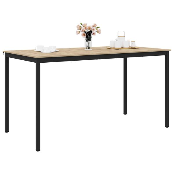 vidaXL Mesa de barra de pie Madera de ingenier&iacute;a