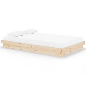 vidaXL Estructura de cama madera maciza 120x200 cm