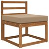 vidaXL Coj&iacute;n para sof&aacute; de exterior Taup&eacute; 60 x 60 x 8 cm Poli&eacute;ster