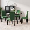 vidaXL Sillas de comedor 4 unidades terciopelo verde oscuro