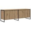 vidaXL Gabinete de TV Roble Artesanal 140 x 36 x 49.5 cm