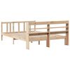 vidaXL Estructura de cama con cabecero madera de pino blanco 150x200cm