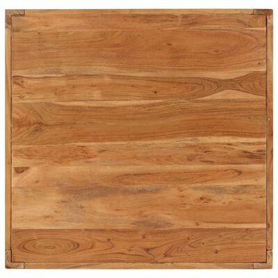 vidaXL Mesa de centro madera maciza de acacia marrón 80x80x41 cm