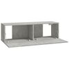 vidaXL Set de muebles de TV 6 pzas madera contrachapada gris hormigón