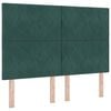 vidaXL Cama tipo Box Spring Verde oscuro 140 x 190 cm Terciopelo