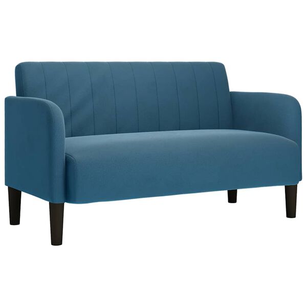 vidaXL Sof&aacute; Loveseat Terciopelo Azul 109 cm