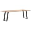 vidaXL Patas para mesa de comedor en forma de U (2 unidades), antracita, 60 x (72-73) cm, acero