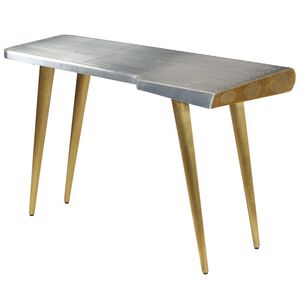 vidaXL Escritorio con estilo de aviador vintage 120x60x76 cm