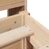 vidaXL Estructura de cama sin colch&oacute;n madera maciza de pino 140x190 cm